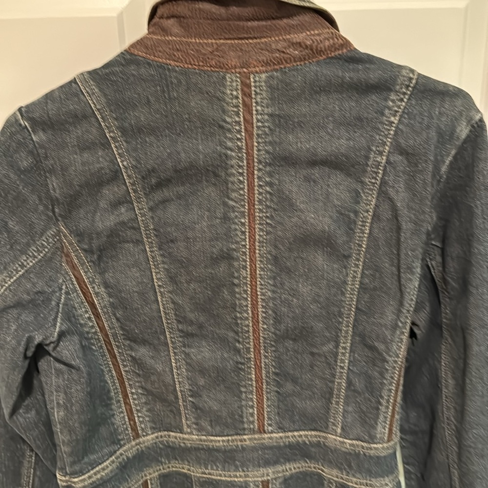 Motto Denim 3/4 Length Duster Style Jacket Size XS NWT - Picture 10 of 12
